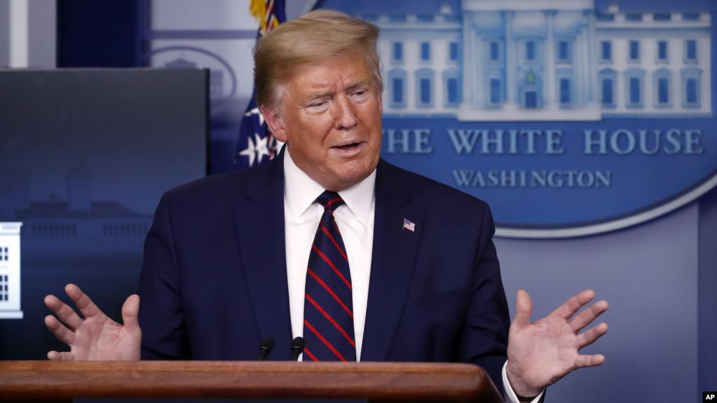 پرزیدنت ترامپ در کنفرانس خبری کاخ سفید