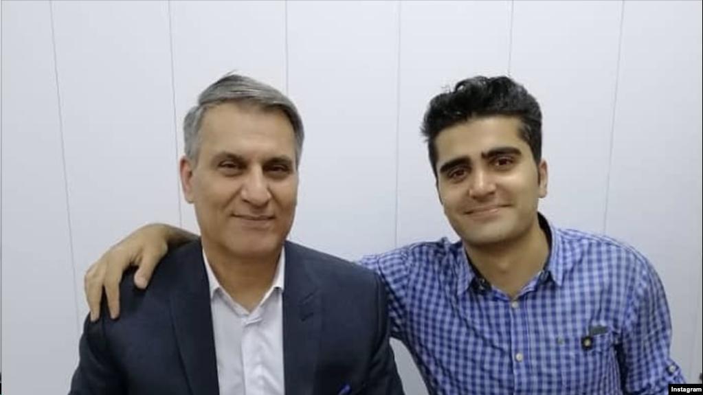 پویا بختیاری و پدرش، منوچهر بختیاری