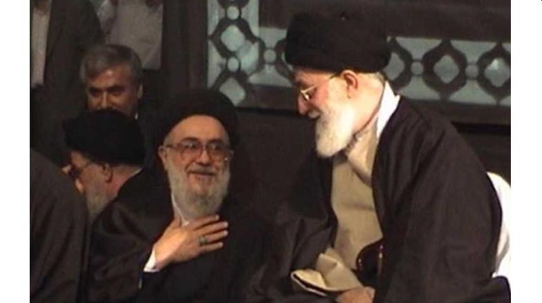 سیدعلی خامنه‌ای و سیدمحمد موسوی خوئینی‌ها