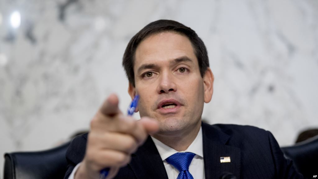 سناتور مارکو روبیو، رئیس موقت کمیته اطلاعات سنا