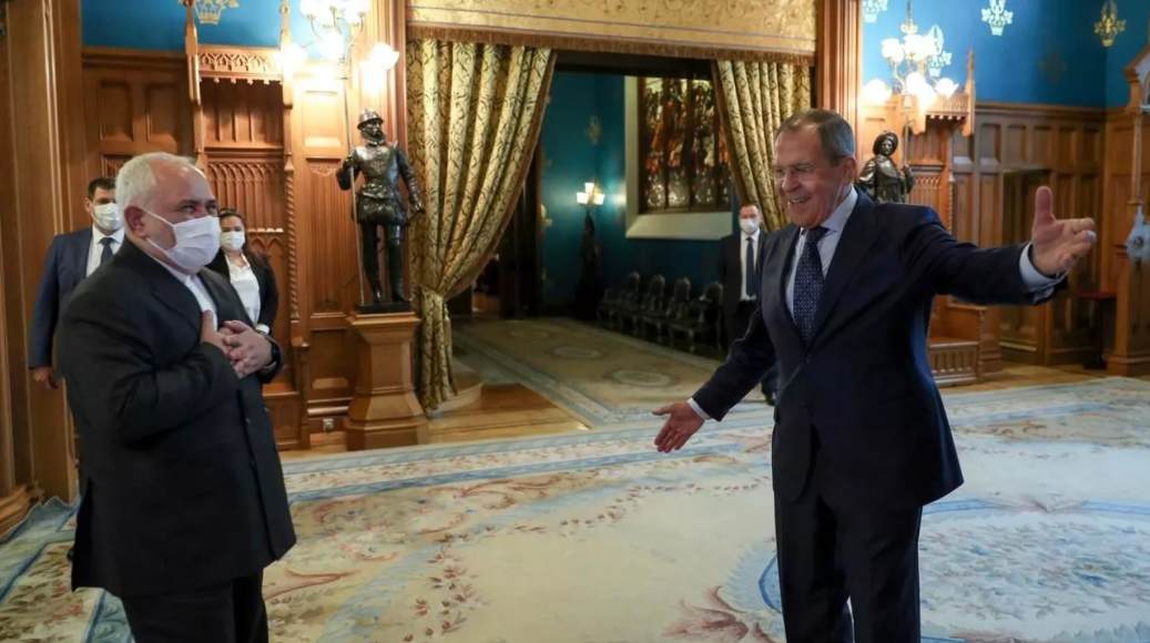 دیدار لاوروف و ظریف؛ مسکو ژوییه ۲۰۲۰ عکس: AP